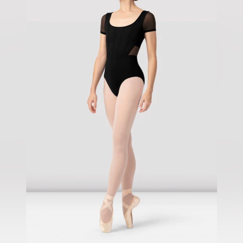 Bloch Myrtle Scoop Neck Corset Leotard Black size Adult Small
